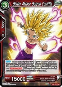 Sister Attack Saiyan Caulifla - Tournament of Power - Dragon Ball Super: Masters card