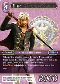 Nine - Opus III - Final Fantasy TCG card