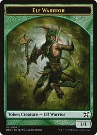Elf Warrior Token - Duel Decks: Elves vs. Inventors - Magic: The Gathering card
