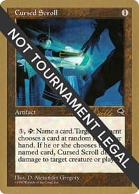 Cursed Scroll - 1999 Kai Budde (TMP) - World Championship Decks - Magic: The Gathering card