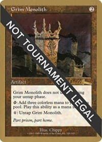 Grim Monolith - 1999 Kai Budde (ULG) - World Championship Decks - Magic: The Gathering card