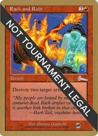 Rack and Ruin - 1999 Kai Budde (ULG) (SB) - World Championship Decks - Magic: The Gathering card