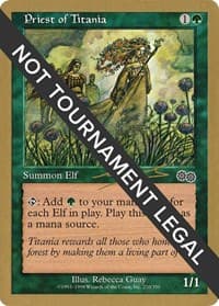 Priest of Titania - 2000 Nicolas Labarre (USG) - World Championship Decks - Magic: The Gathering card