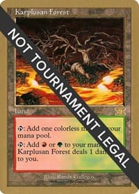 Karplusan Forest - 2000 Janosch Kuhn (6ED) - World Championship Decks - Magic: The Gathering card