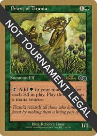 Priest of Titania - 2000 Janosch Kuhn (USG) - World Championship Decks - Magic: The Gathering card