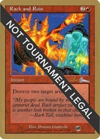 Rack and Ruin - 2000 Janosch Kuhn (ULG) (SB) - World Championship Decks - Magic: The Gathering card