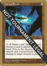 Cursed Scroll - 1998 Ben Rubin (TMP) - World Championship Decks - Magic: The Gathering card