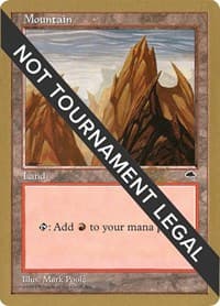 Mountain (Vertical) - 1998 Ben Rubin (TMP) - World Championship Decks - Magic: The Gathering card