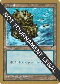 Island (Rocky Path) - 1998 Randy Buehler (TMP) - World Championship Decks - Magic: The Gathering card