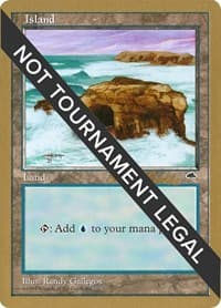 Island (Crashing Waves) - 1998 Randy Buehler (TMP) - World Championship Decks - Magic: The Gathering card