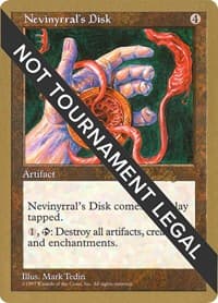 Nevinyrral's Disk - 1998 Randy Buehler (5ED) - World Championship Decks - Magic: The Gathering card