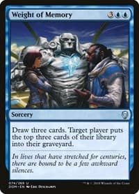 Weight of Memory - Dominaria - Magic: The Gathering card
