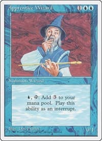 Apprentice Wizard - Fourth Edition - Magic: The Gathering card
