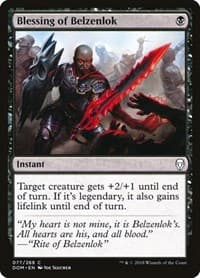 Blessing of Belzenlok - Dominaria - Magic: The Gathering card