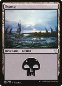 Swamp (261) - Dominaria - Magic: The Gathering card