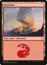 Mountain (263) - Dominaria - Magic: The Gathering card