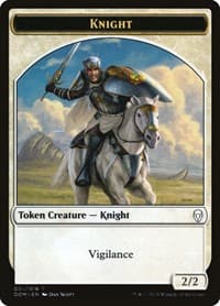 Knight Token (001) - Dominaria - Magic: The Gathering card