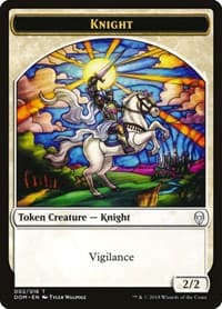 Knight Token (002) - Dominaria - Magic: The Gathering card