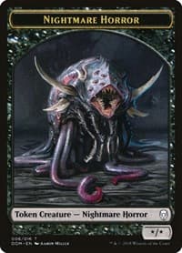 Nightmare Horror Token - Dominaria - Magic: The Gathering card