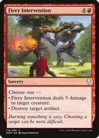Fiery Intervention - Dominaria - Magic: The Gathering card