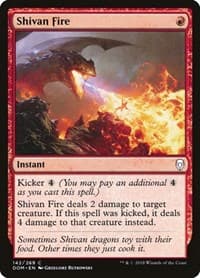 Shivan Fire - Dominaria - Magic: The Gathering card