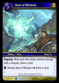 Seal of Wisdom - Heroes of Azeroth - WoW card