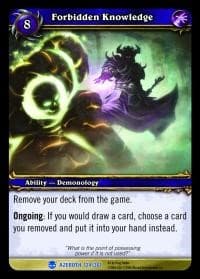 Forbidden Knowledge - Heroes of Azeroth - WoW card
