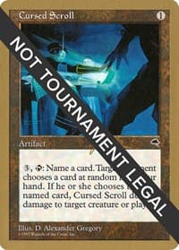 Cursed Scroll - 1999 Jakub Slemr (TMP) - World Championship Decks - Magic: The Gathering card