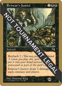 Evincar's Justice - 1999 Jakub Slemr (TMP) (SB) - World Championship Decks - Magic: The Gathering card