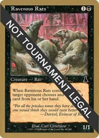 Ravenous Rats - 1999 Jakub Slemr (UDS) - World Championship Decks - Magic: The Gathering card