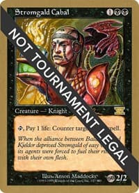 Stromgald Cabal - 1999 Jakub Slemr (6ED) (SB) - World Championship Decks - Magic: The Gathering card