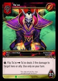Ta'zo - Heroes of Azeroth - WoW card