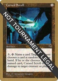Cursed Scroll - 1999 Matt Linde (TMP) - World Championship Decks - Magic: The Gathering card