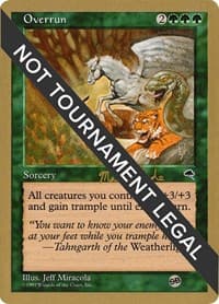 Overrun - 1999 Matt Linde (TMP) (SB) - World Championship Decks - Magic: The Gathering card