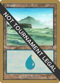 Island (333) - 2001 Alex Borteh (7ED) - World Championship Decks - Magic: The Gathering card