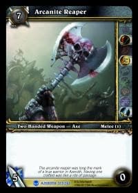 Arcanite Reaper - Heroes of Azeroth - WoW card