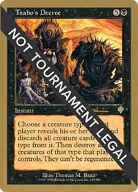 Tsabo's Decree - 2001 Antoine Ruel (INV) - World Championship Decks - Magic: The Gathering card