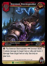 Grennan Stormspeaker - Heroes of Azeroth - WoW card