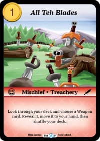 All Teh Blades - Season 1 - Munchkin CCG card