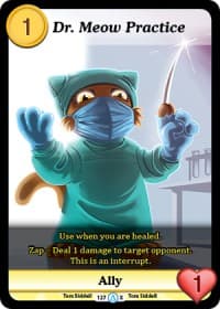 Dr. Meow Practice (Alt 1) - Season 1 - Munchkin CCG card