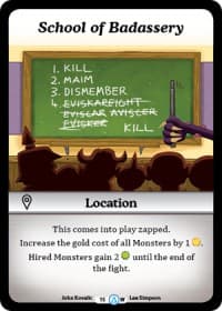 School of Badassery - Season 1 - Munchkin CCG card