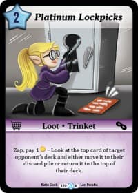 Platinum Lockpicks - Season 1 - Munchkin CCG card
