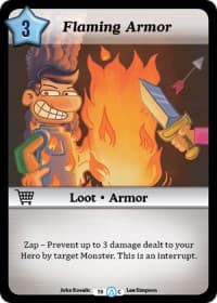 Flaming Armor - Season 1 - Munchkin CCG card