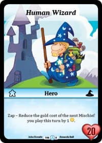 Human Wizard (Alt 1) - Season 1 - Munchkin CCG card