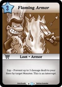 Flaming Armor (Alt 1) - Season 1 - Munchkin CCG card