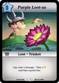 Purple Loot-us - Season 1 - Munchkin CCG card
