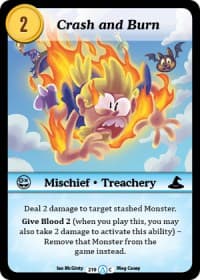 Crash and Burn - Season 1 - Munchkin CCG card