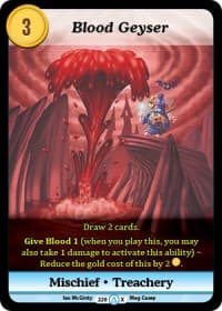 Blood Geyser (Alt 1) - Season 1 - Munchkin CCG card