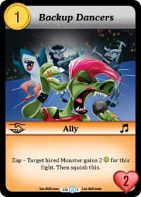 Backup Dancers - Season 1 - Munchkin CCG card