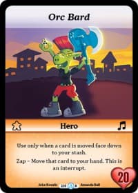Orc Bard (Alt 1) - Season 1 - Munchkin CCG card